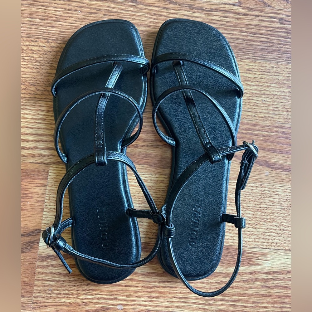 OLD NAVY Black Strappy Women's Sandals